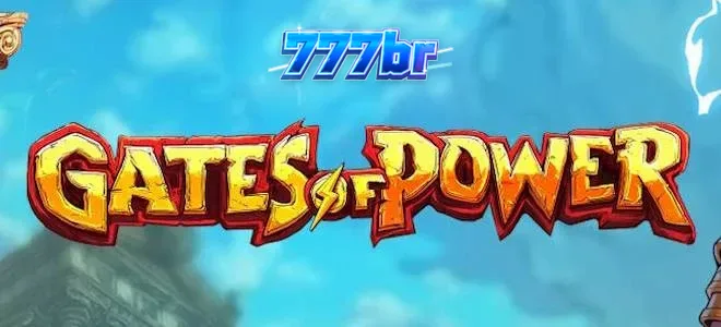 Interface visual do slot Gates of Power com elementos da mitologia grega